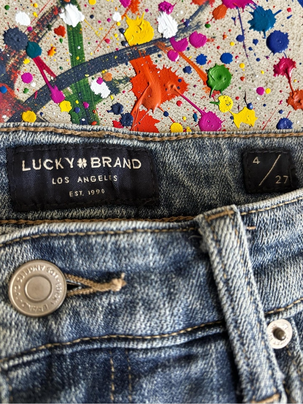 Lucky Brand Blue Light Wash Mid Rise Sienna Boyfriend Jeans - Picture 1 of 10